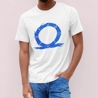 Nome do produto CAMISETA GOD OF WAR LOGO AZUL (VÁRIAS VEZES)
