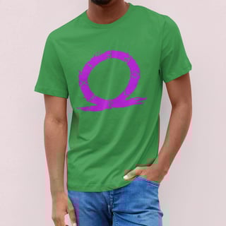 Nome do produto CAMISETA GOD OF WAR LOGO ROSA (VÁRIAS CORES)