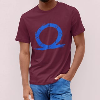 Nome do produto CAMISETA GOD OF WAR LOGO AZUL (VÁRIAS VEZES)