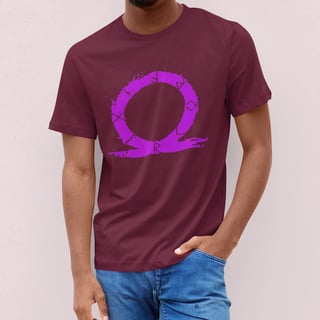 Nome do produto CAMISETA GOD OF WAR LOGO ROSA (VÁRIAS CORES)
