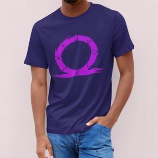 Nome do produto CAMISETA GOD OF WAR LOGO ROSA (VÁRIAS CORES)