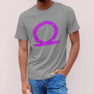 Nome do produto CAMISETA GOD OF WAR LOGO ROSA (VÁRIAS CORES)