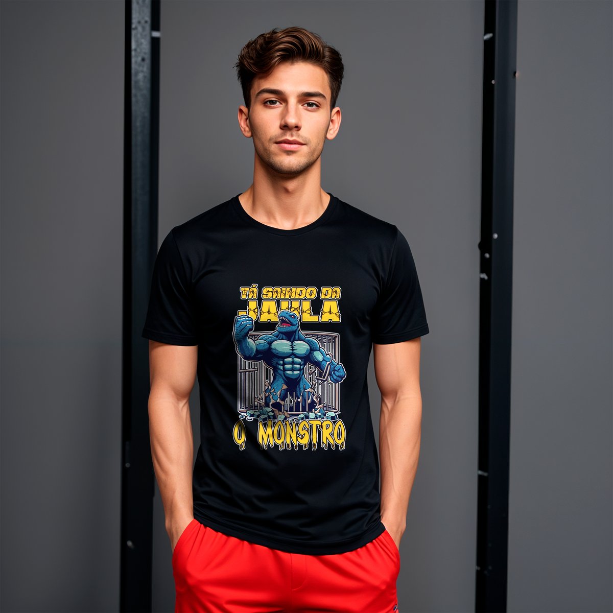 Nome do produto: CAMISA SAINDO DA JAULA O MOSTRO 