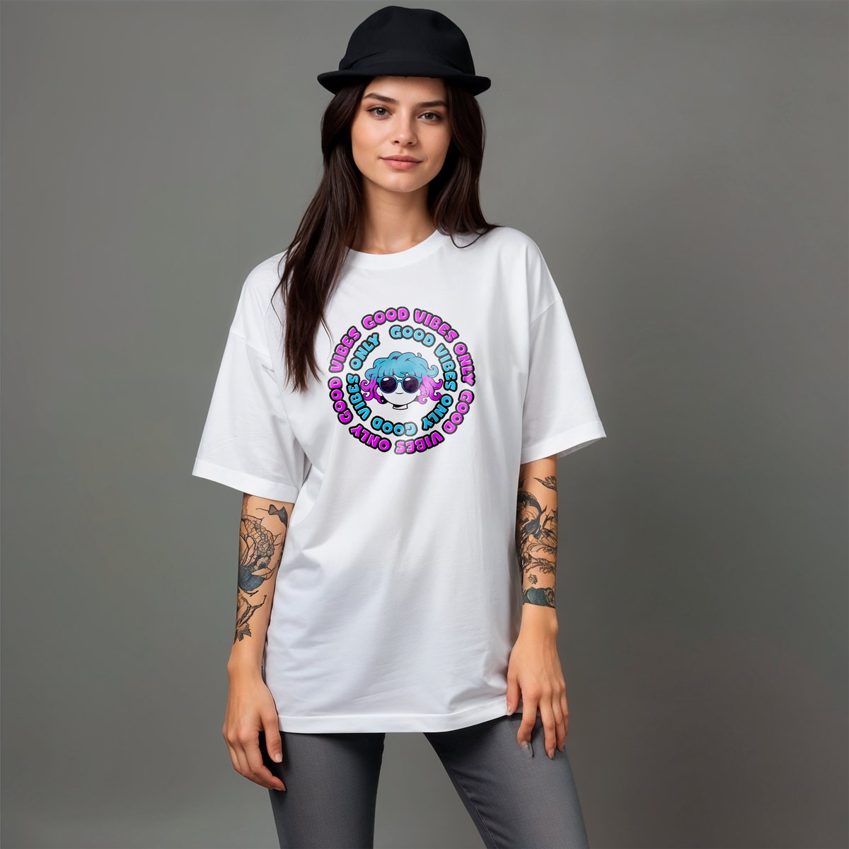 Nome do produto: CAMISA OVERSIZED GOOD VIBES 