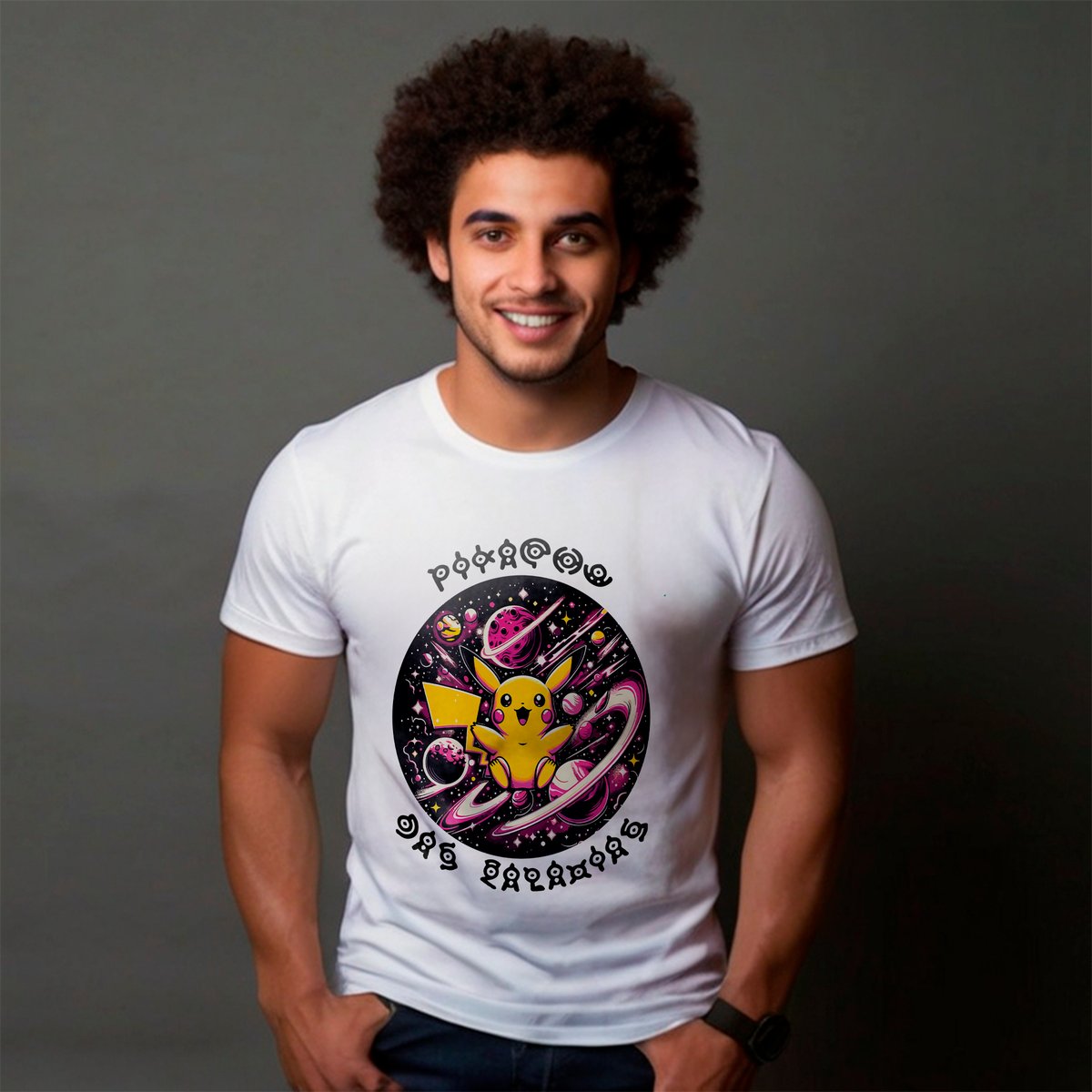 Nome do produto: CAMISA PIKACHU DAS GALAXIAS 