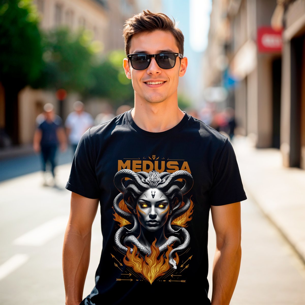 Nome do produto: CAMISA MEDUSA FIRE