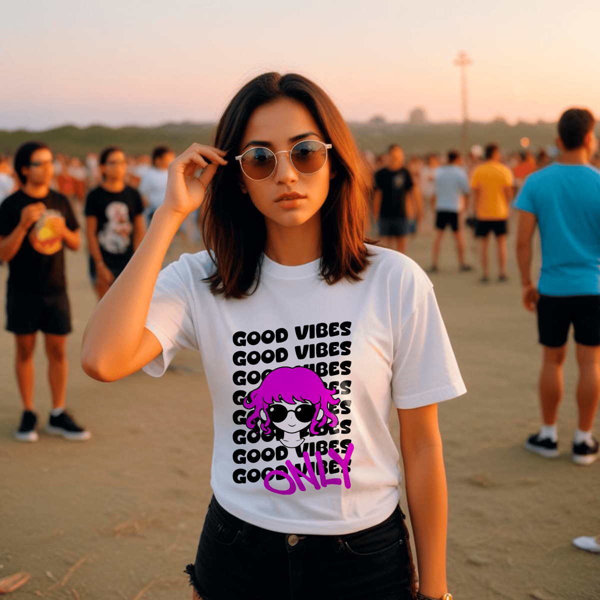 Nome do produto: CAMISA GOOD VIBES 
