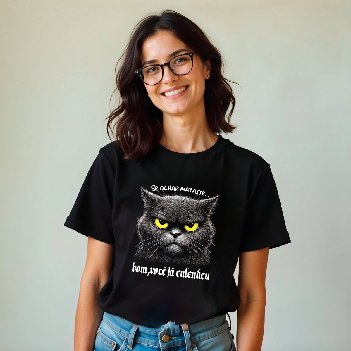 Nome do produto: CAMISA GATO MAL 