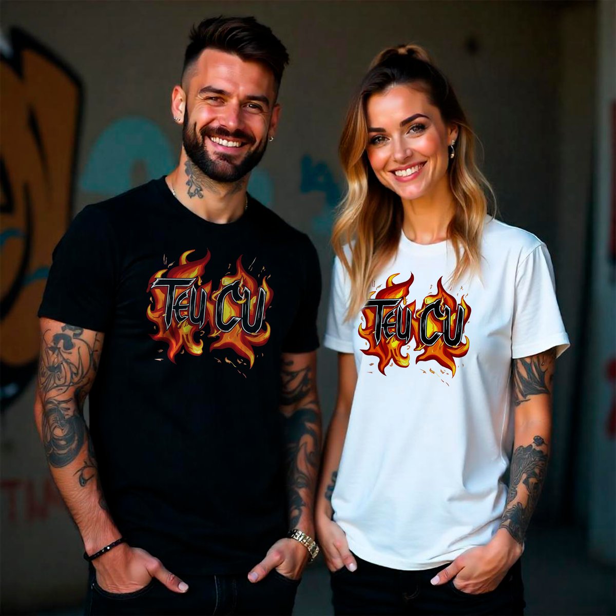 Nome do produto: CAMISA TEU CU EM CHAMAS 