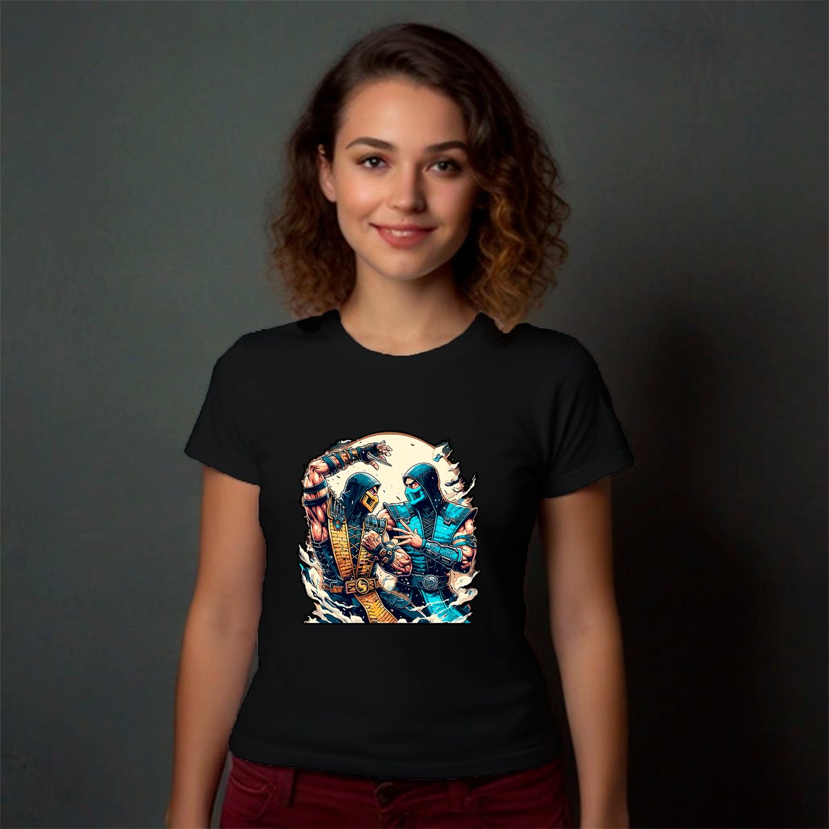 Nome do produto: CAMISA SCORPION VS SUB-ZERO
