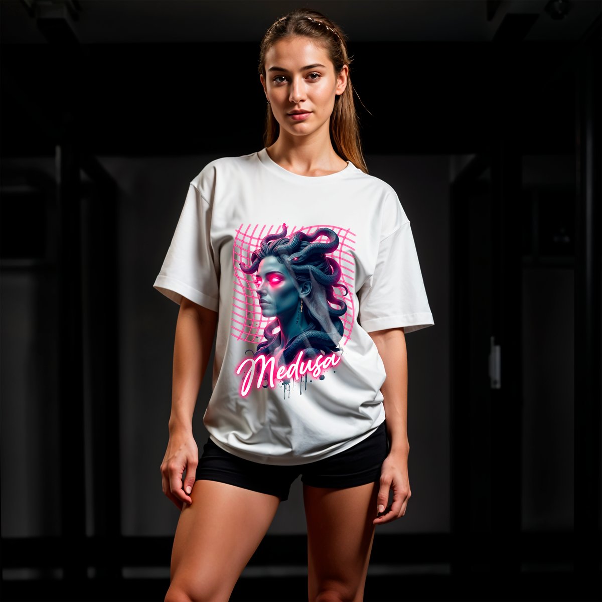 Nome do produto: OVERSIZED MEDUSA NEON 