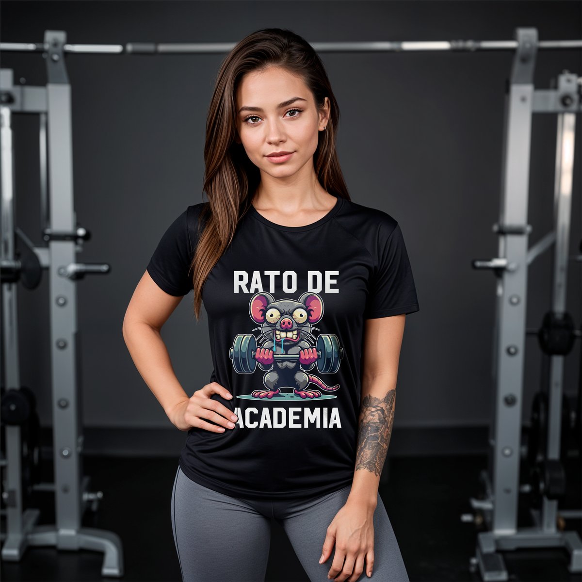 Nome do produto: CAMISA RATO DE ACADEMIA 