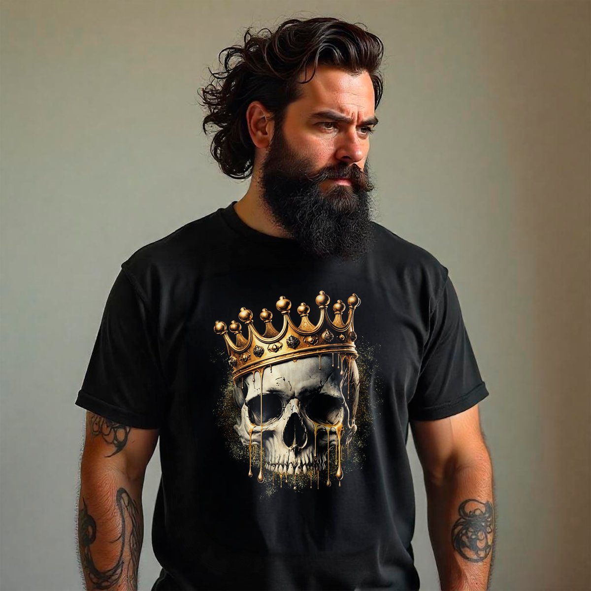 Nome do produto: CAMISA GOLD SKULL 