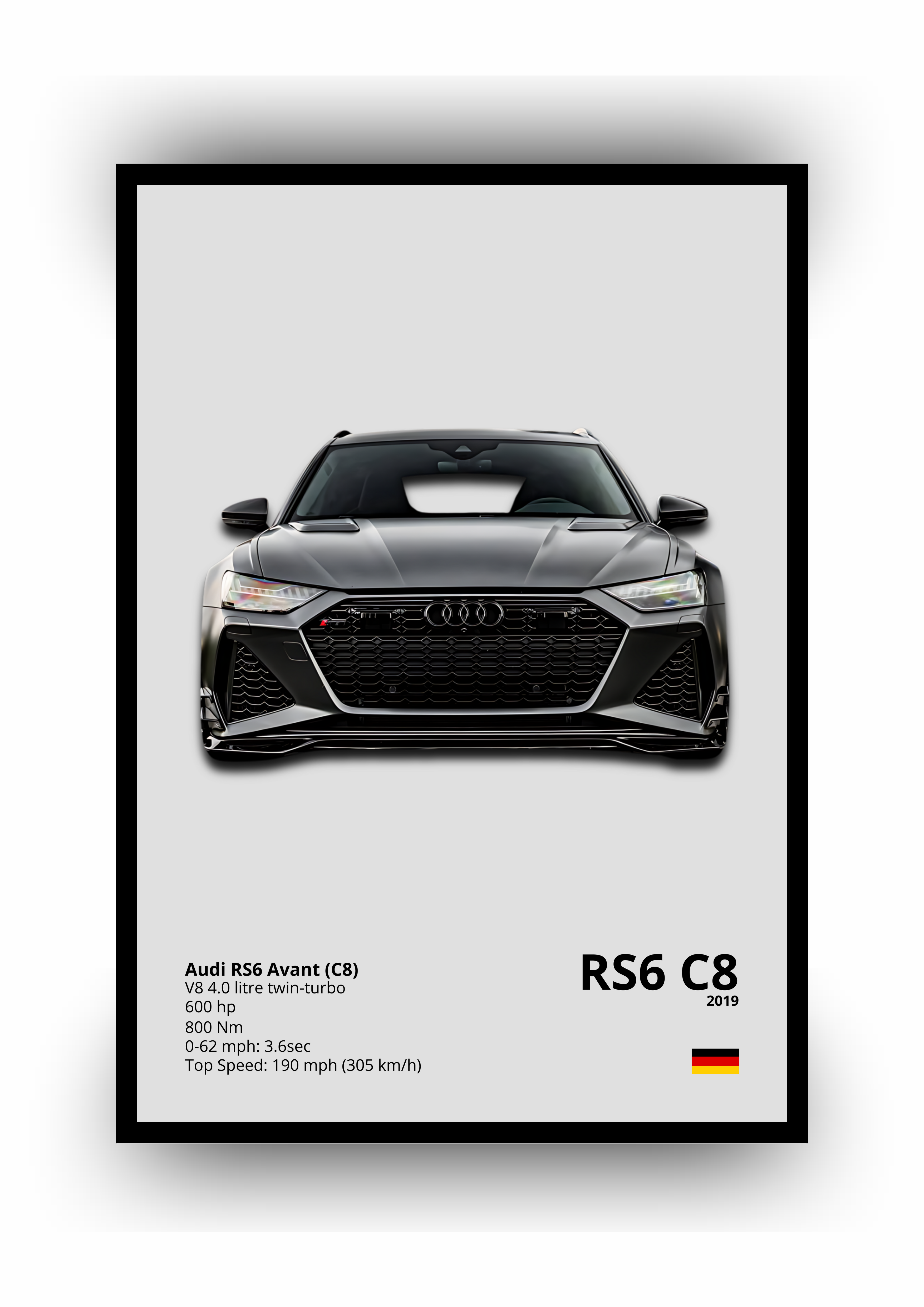 POSTER AUDI RS6 C8