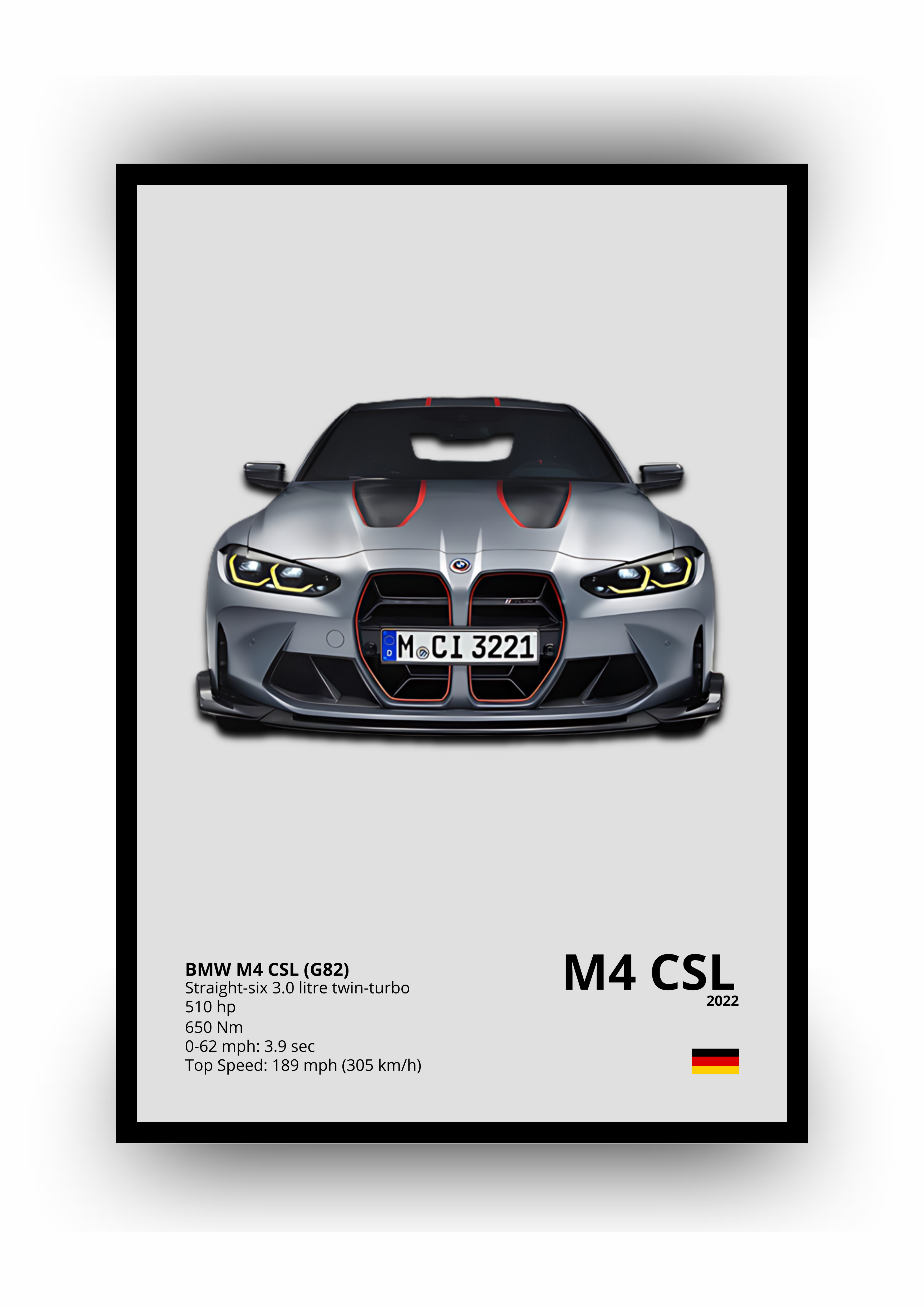 POSTER BMW M4 CLS