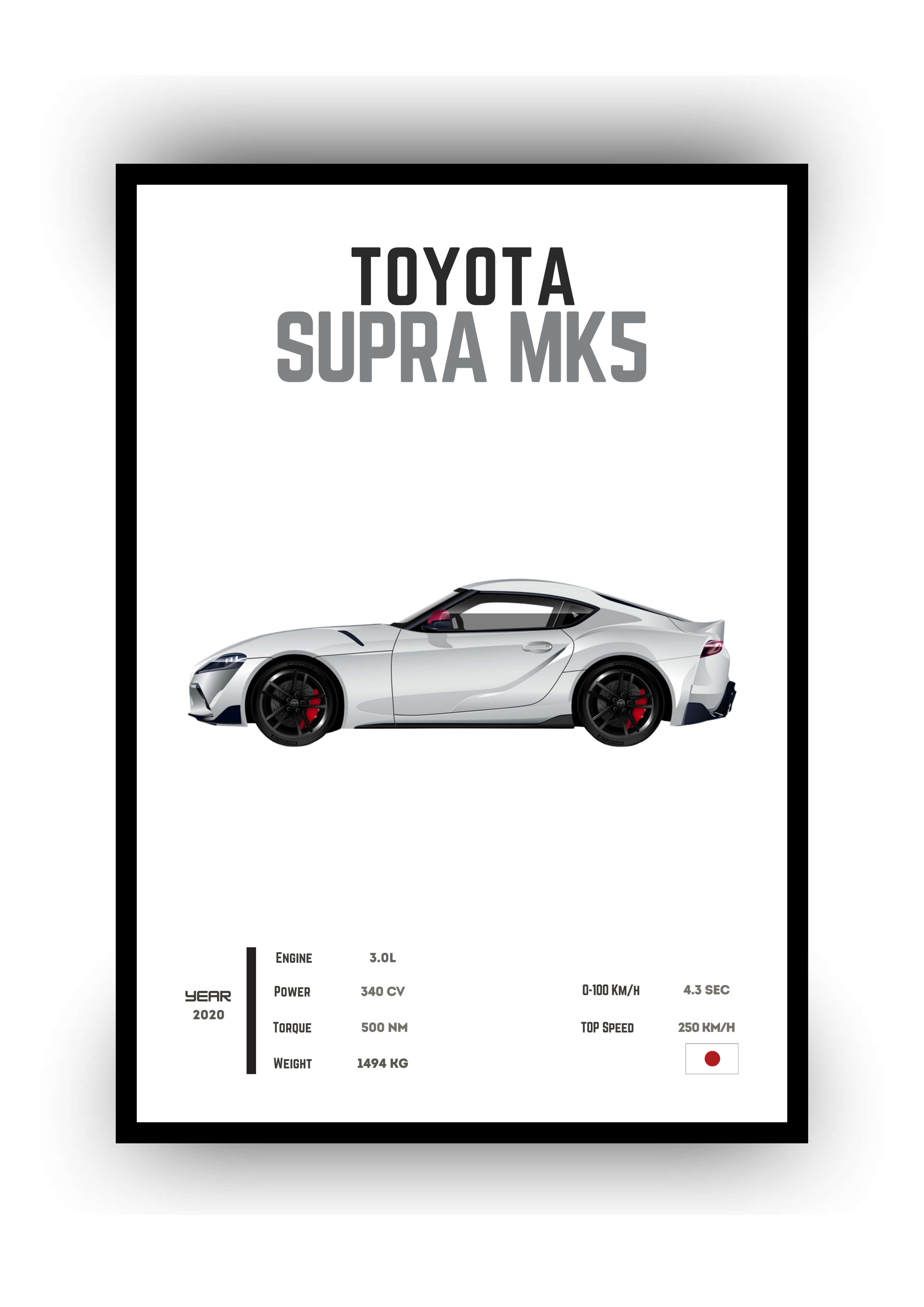 POSTER TOYOTA SUPRA MK5