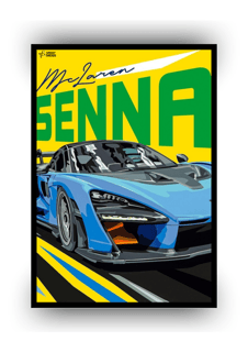 POSTER MCLAREN SENNA