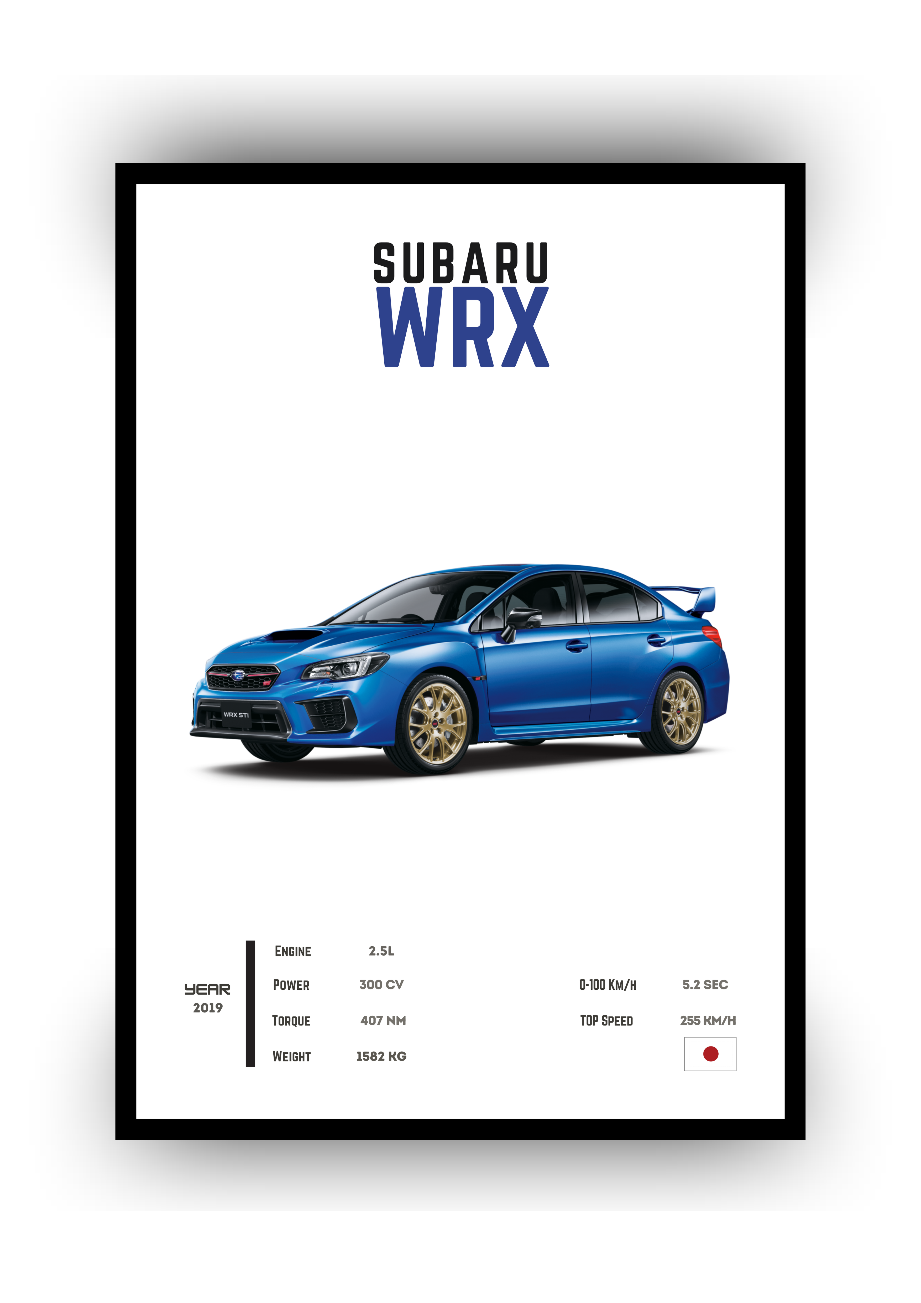 POSTER SUBARU WRX STI