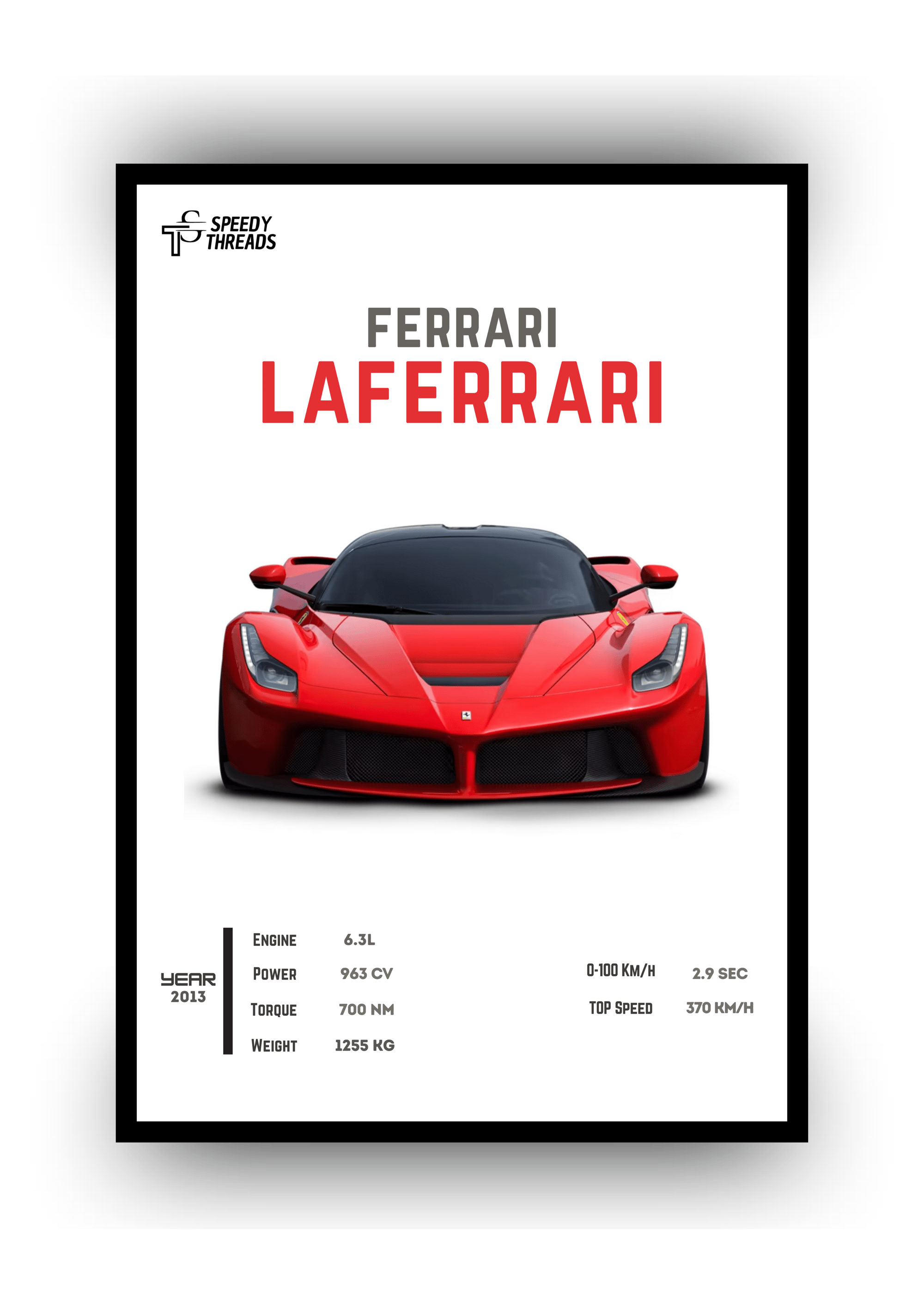 POSTER FERRARI LAFERRARI