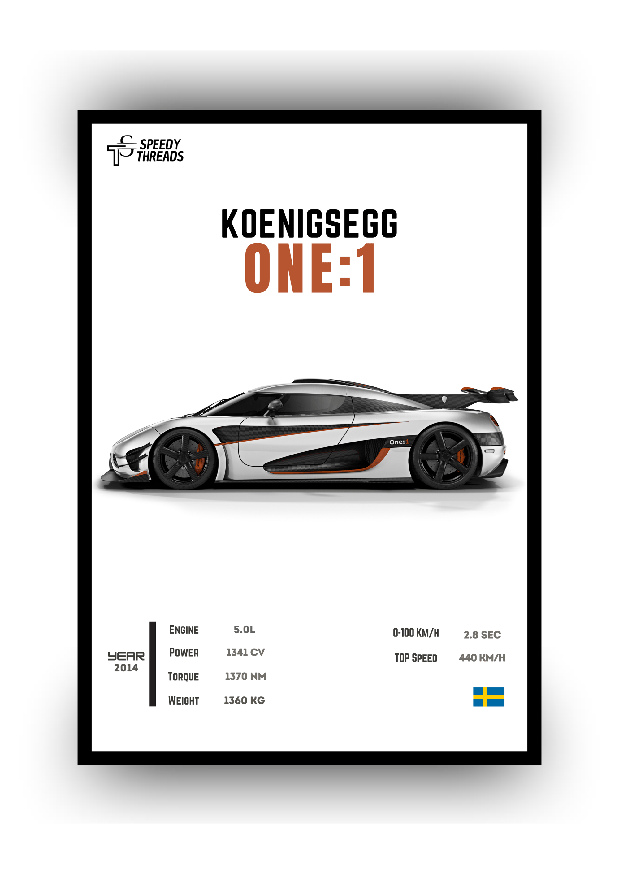 POSTER KOENIGSEGG ONE 1