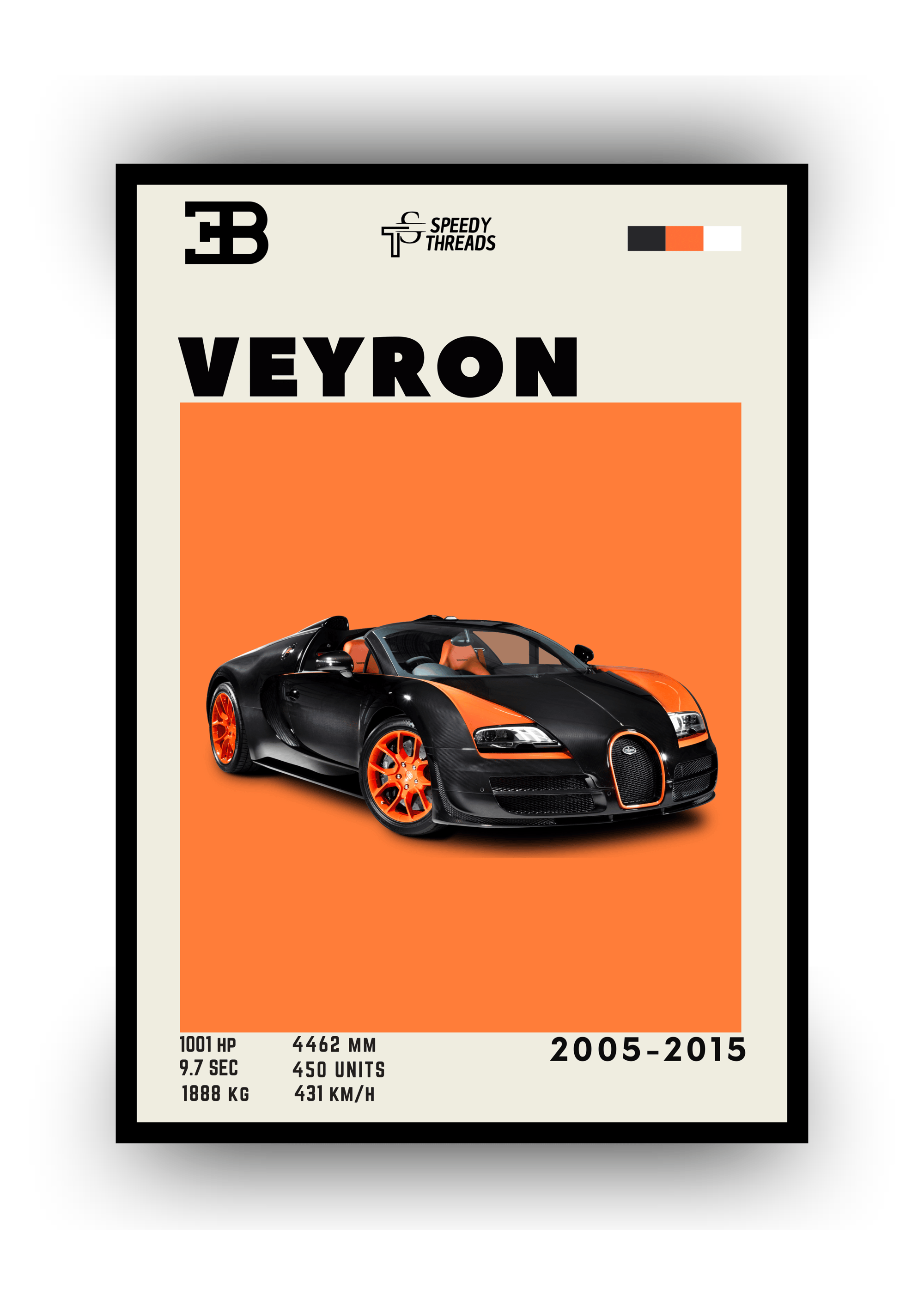 POSTER BUGATTI VEYRON