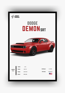 POSTER DODGE CHALLENGER DEMON