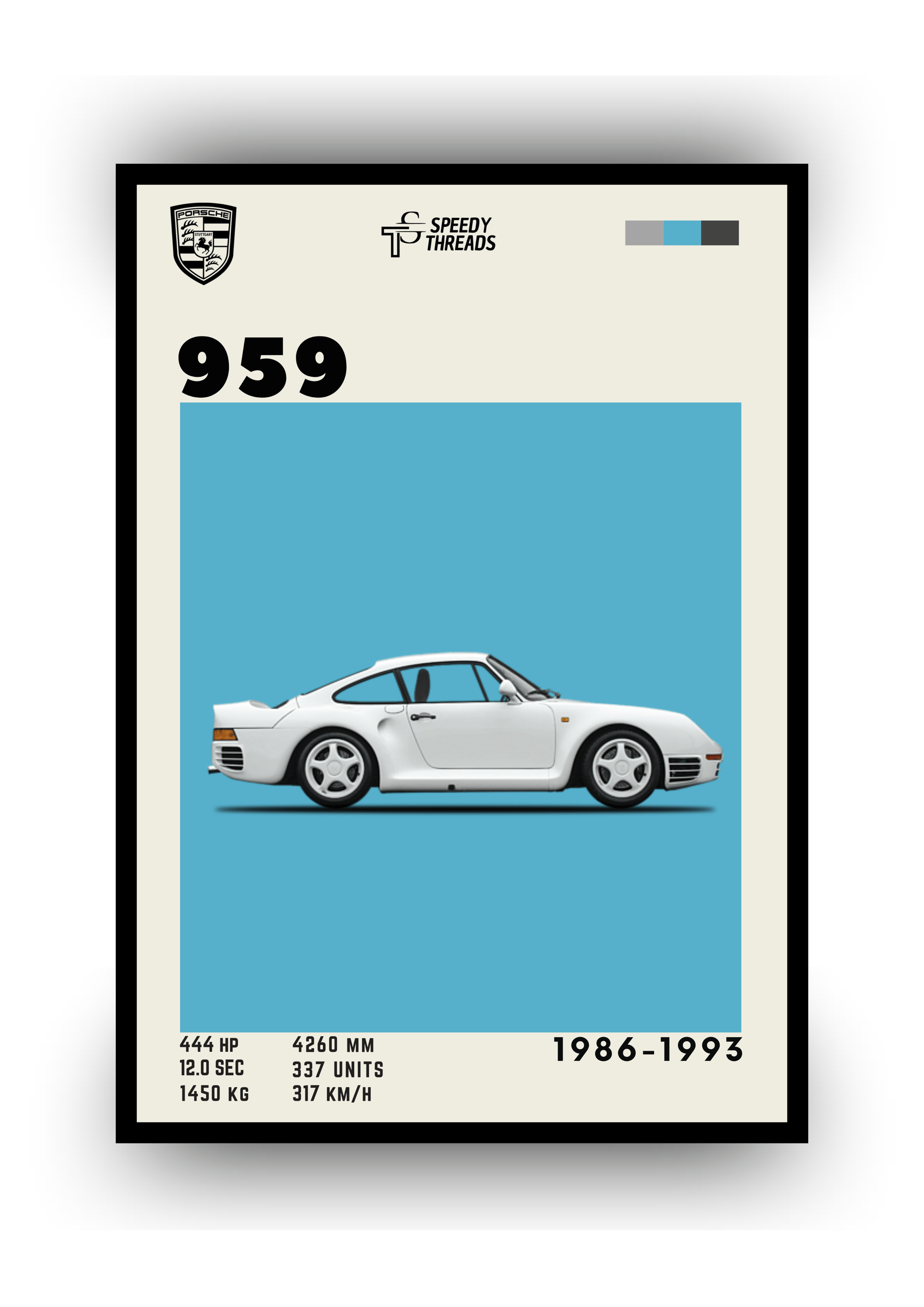 POSTER PORSCHE 959