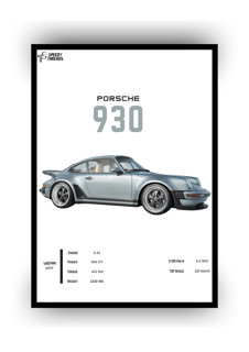  POSTER PORSCHE 930