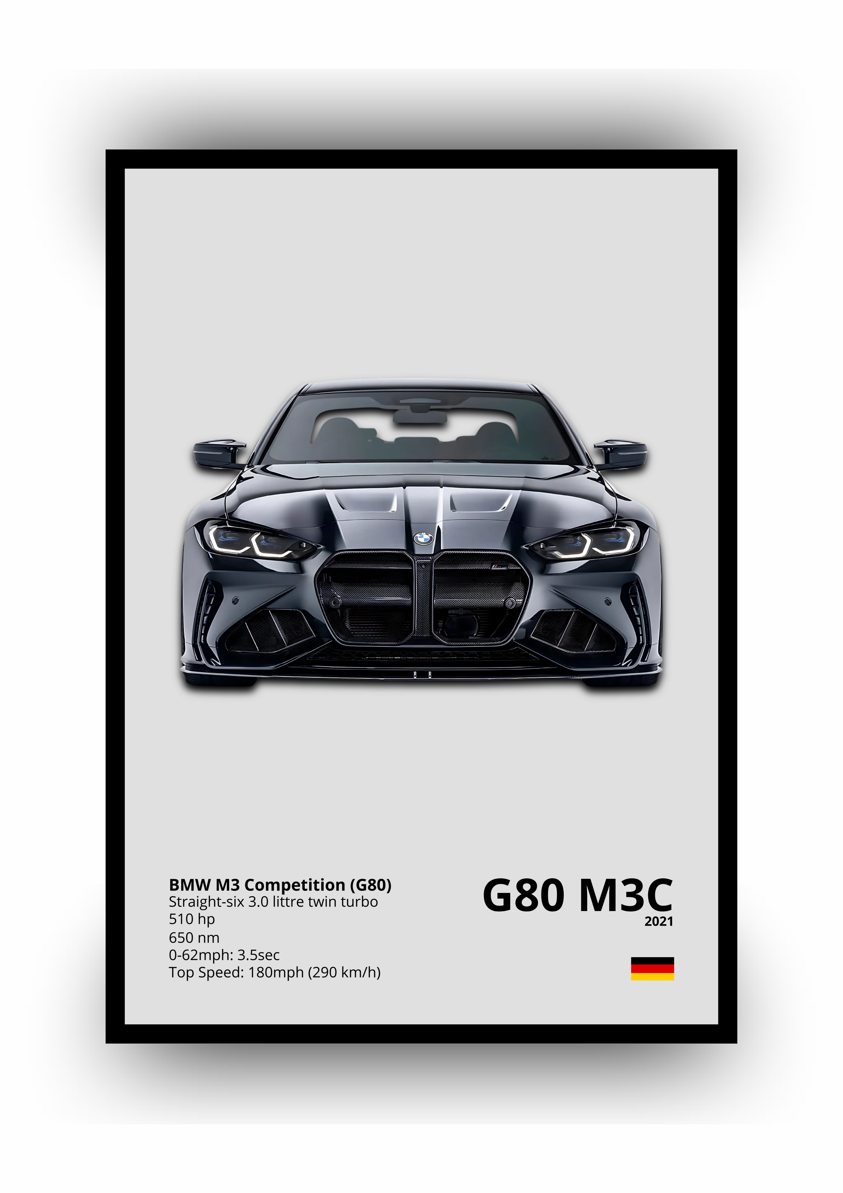 POSTER BMW M3 COMPETITION 