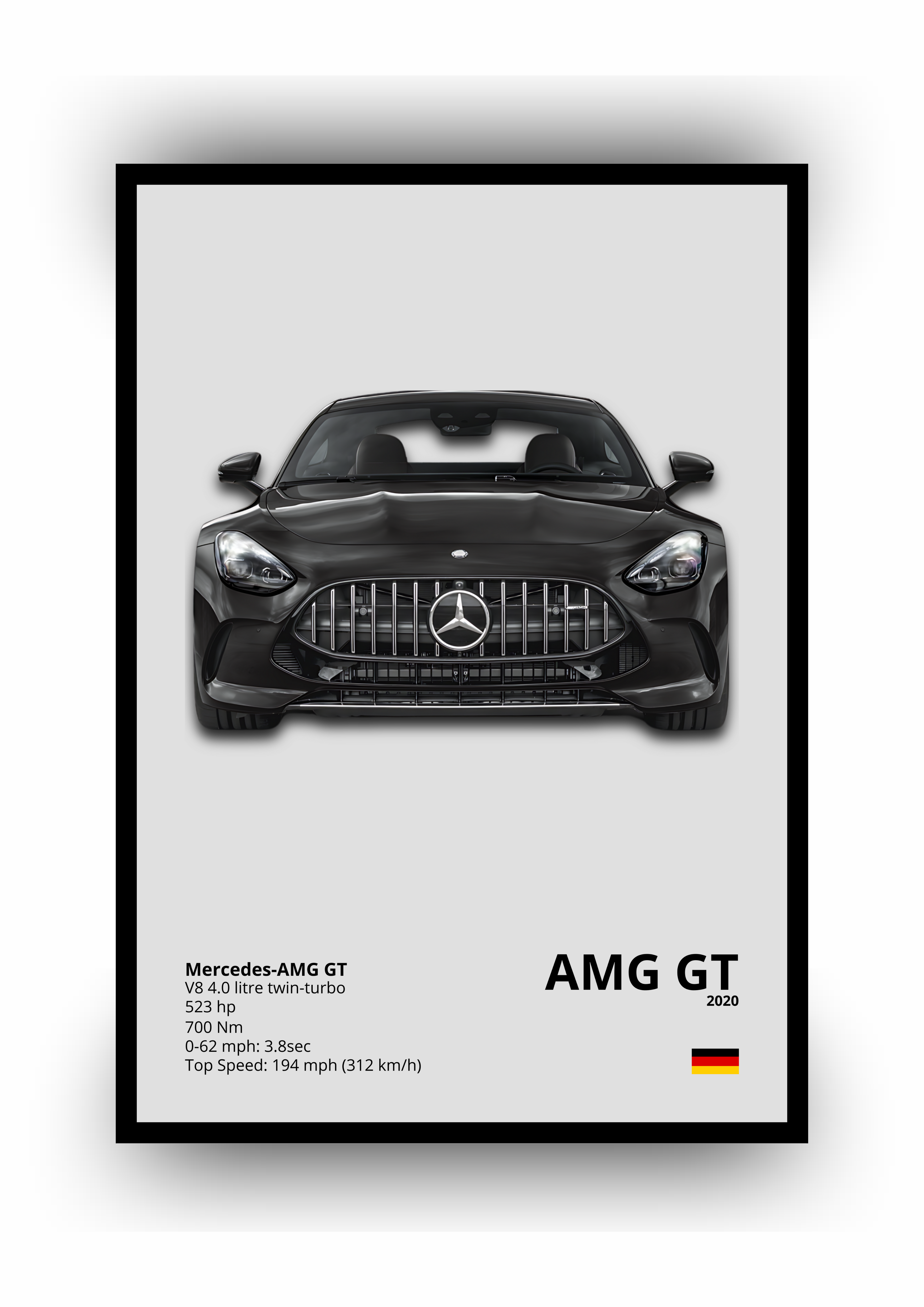 POSTER MERCEDES AMG GT