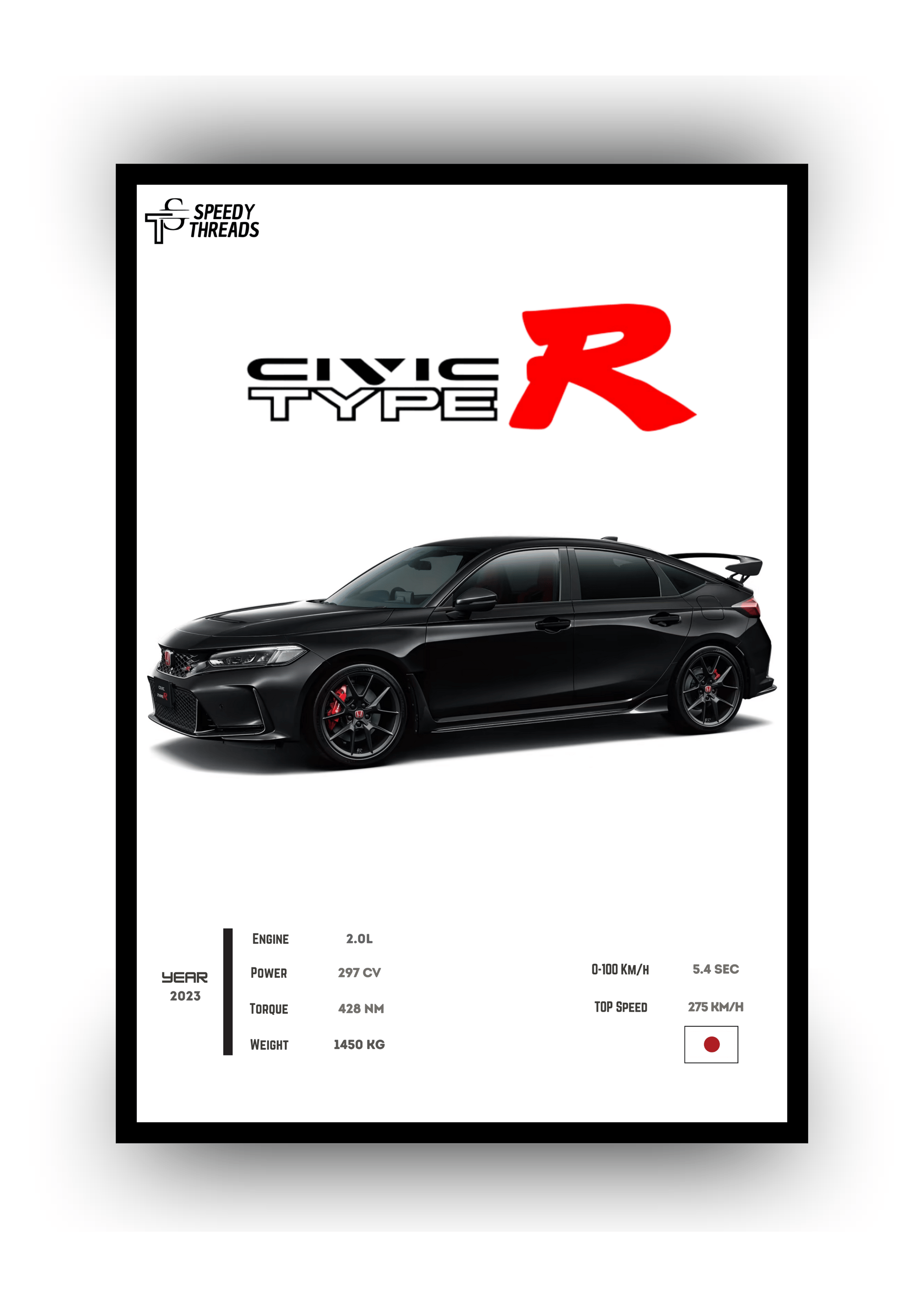 POSTER HONDA CIVIC TYPE R 2023