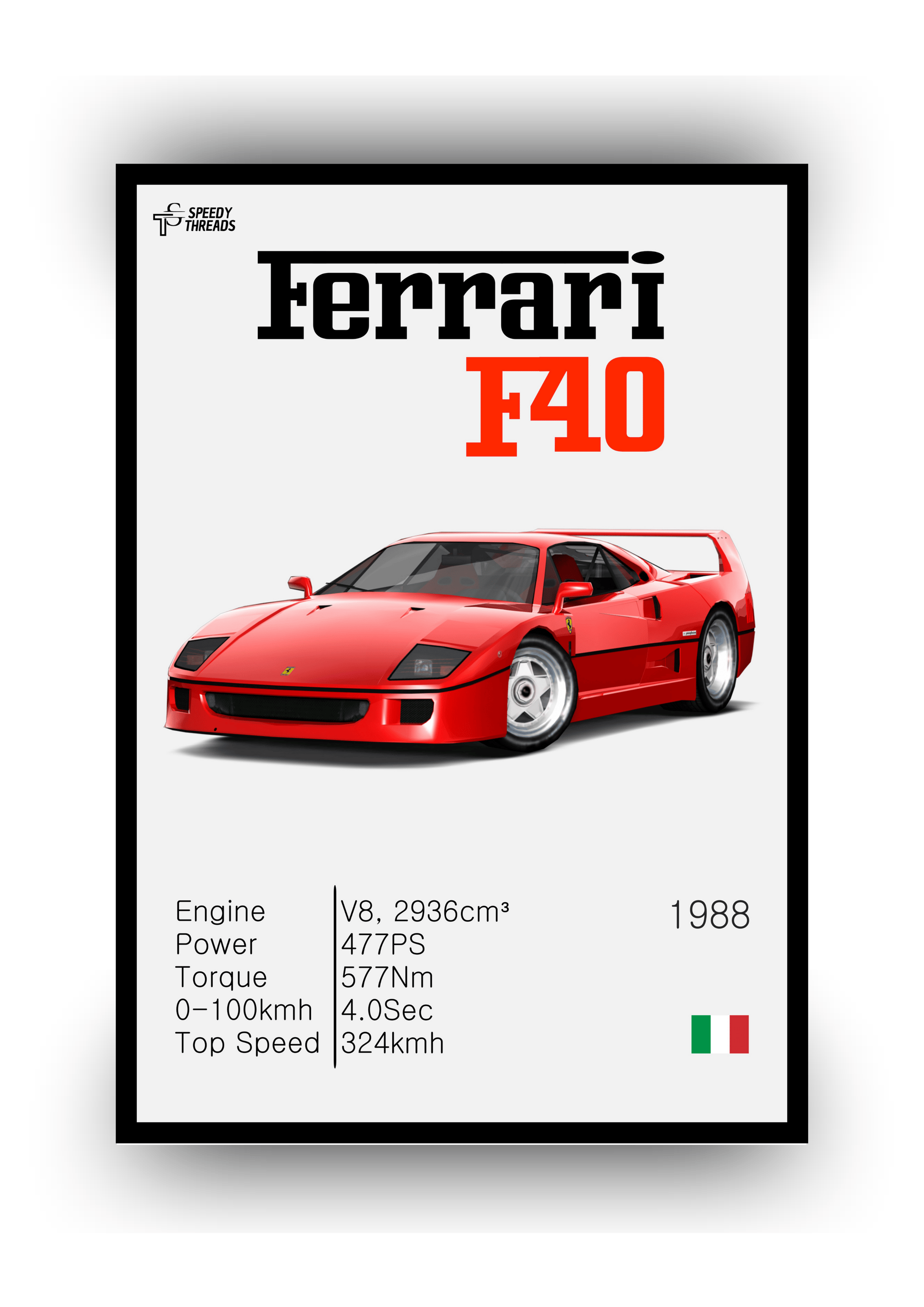 POSTER FERRARI F40