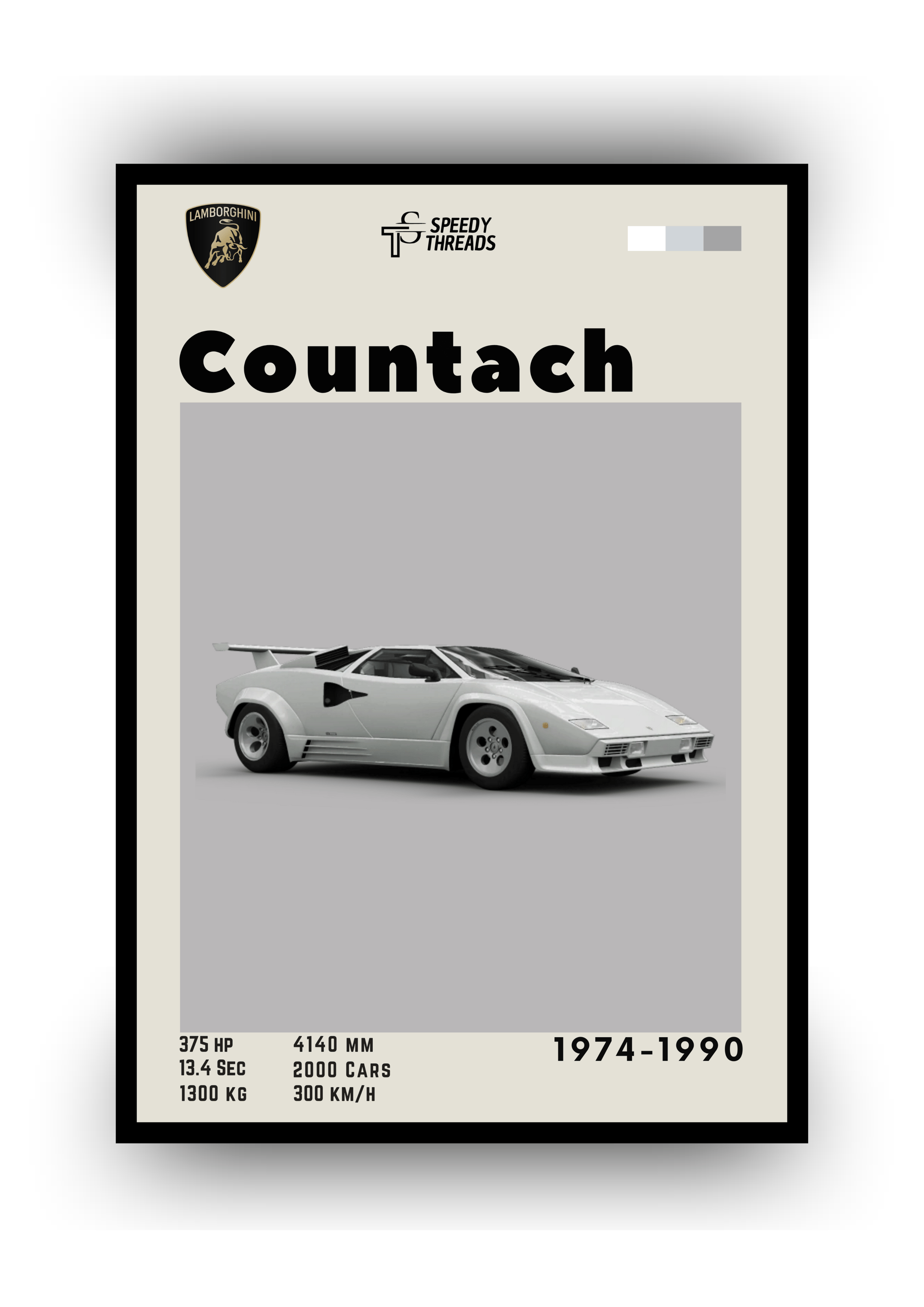 POSTER LAMBORGHINI COUNTACH