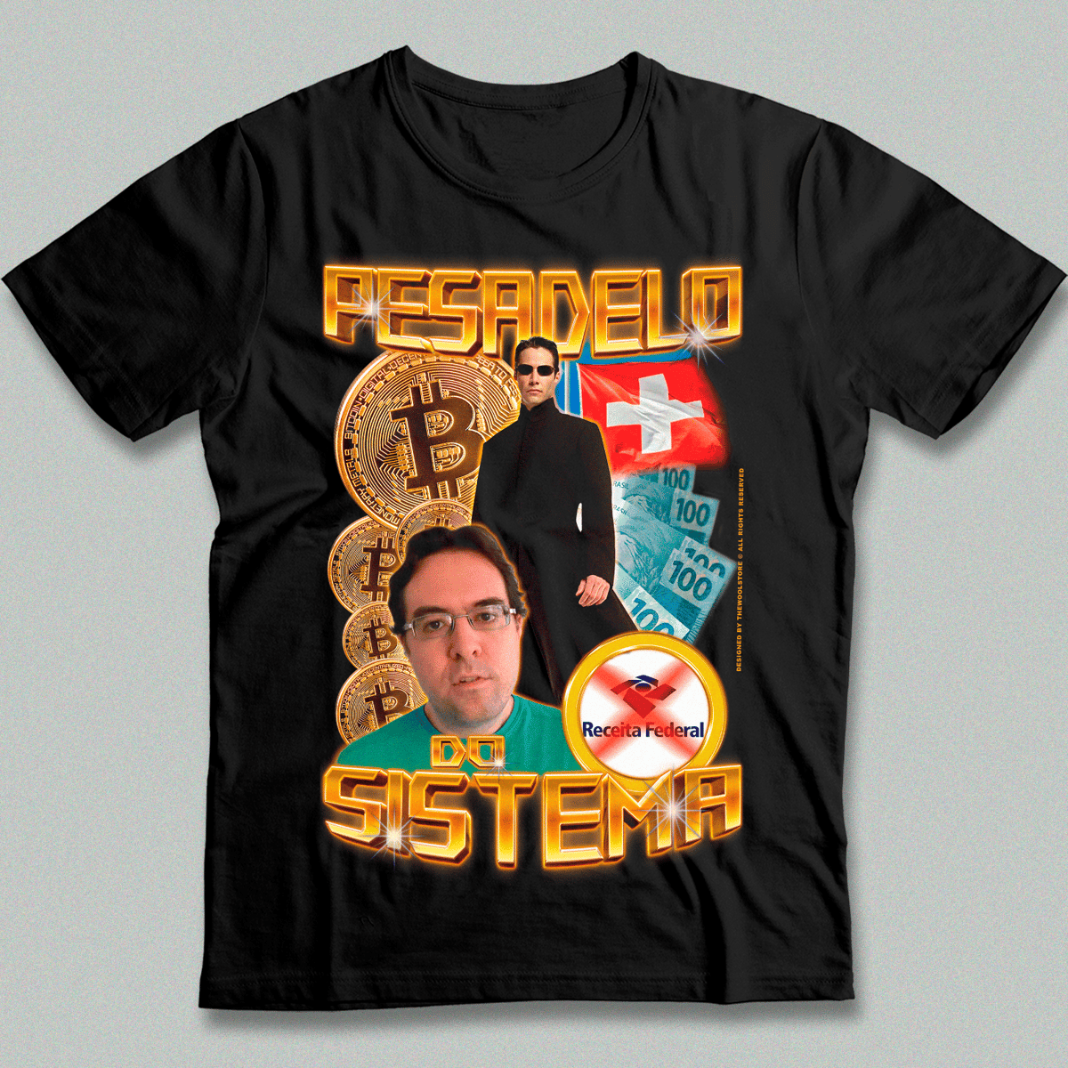 Nome do produto: Camiseta - Pesadelo do Sistema