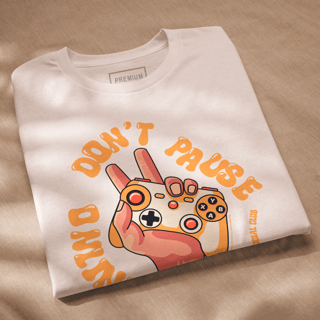 Nome do produto Camiseta - Dont Pause Online Game