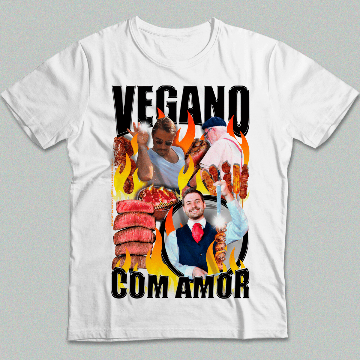 Nome do produto: Camiseta - Vegano