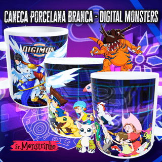 Caneca Digital Monsters - Sr. Monstrinho