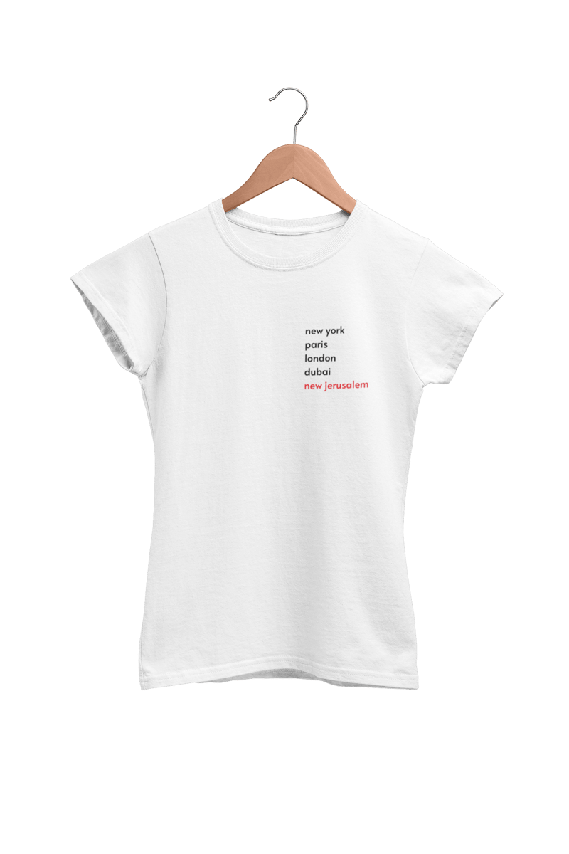 Nome do produto: 0021B - Camiseta Feminina BabyLong New Jerusalem