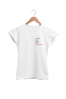Nome do produto 0021B - Camiseta Feminina BabyLong New Jerusalem