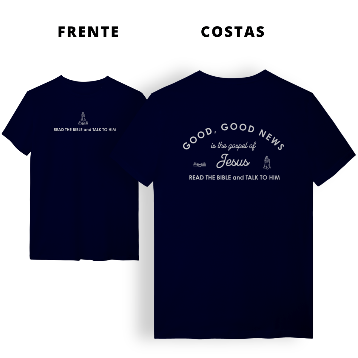 Nome do produto: 0010 - Camiseta Unissex Good News