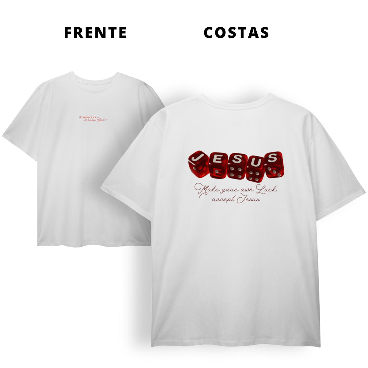 Nome do produto: 0065PS - Camiseta Plus Size Luck