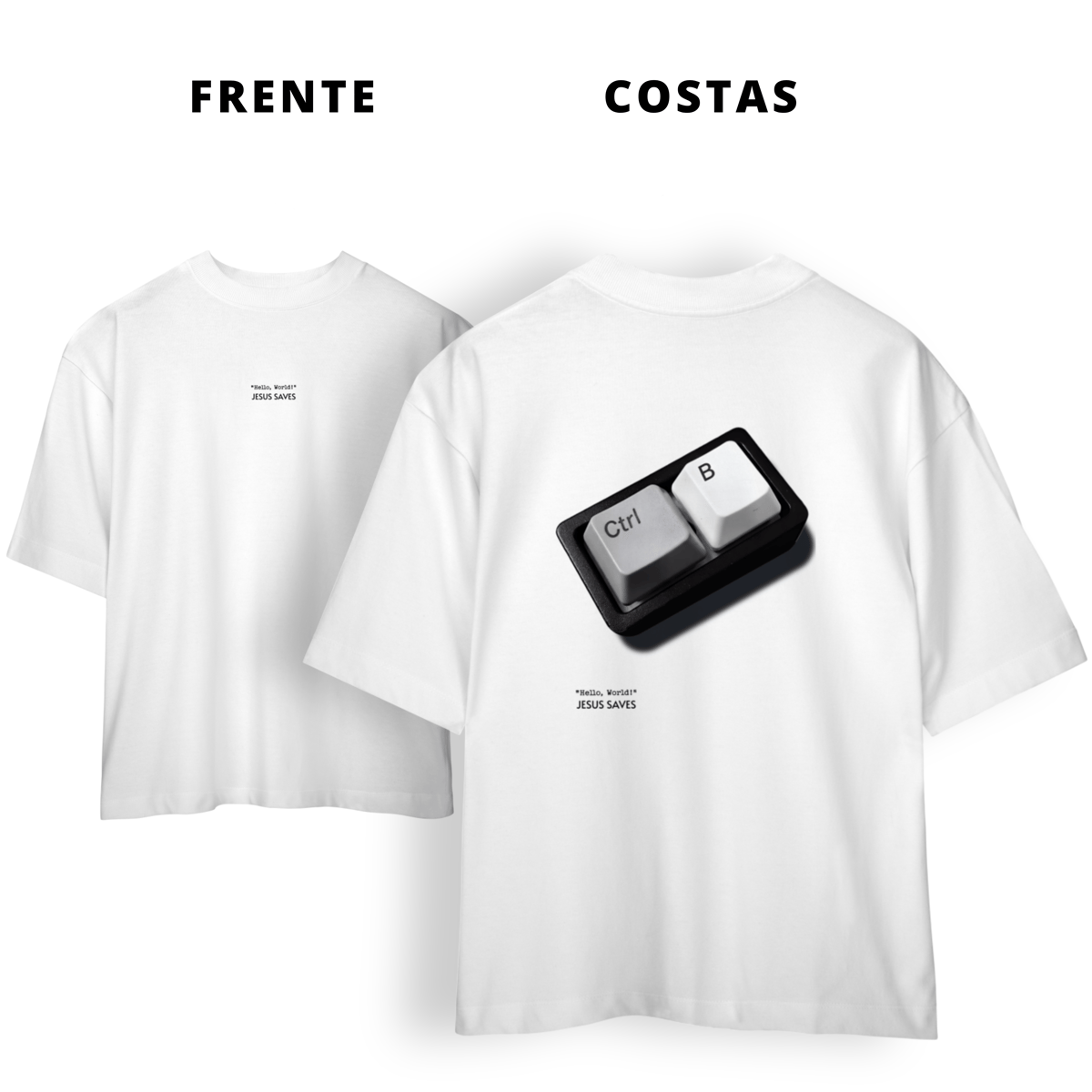 Nome do produto: 0074OS - Camiseta Oversized Ctrl+b