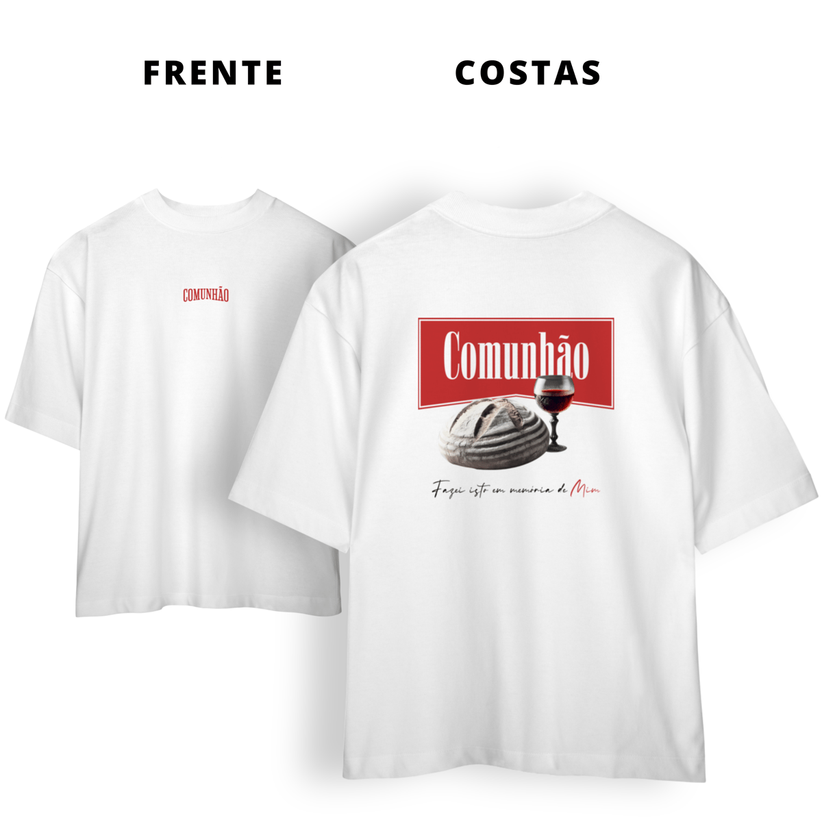 Nome do produto: 0009OS - Camiseta Oversized Comunhão