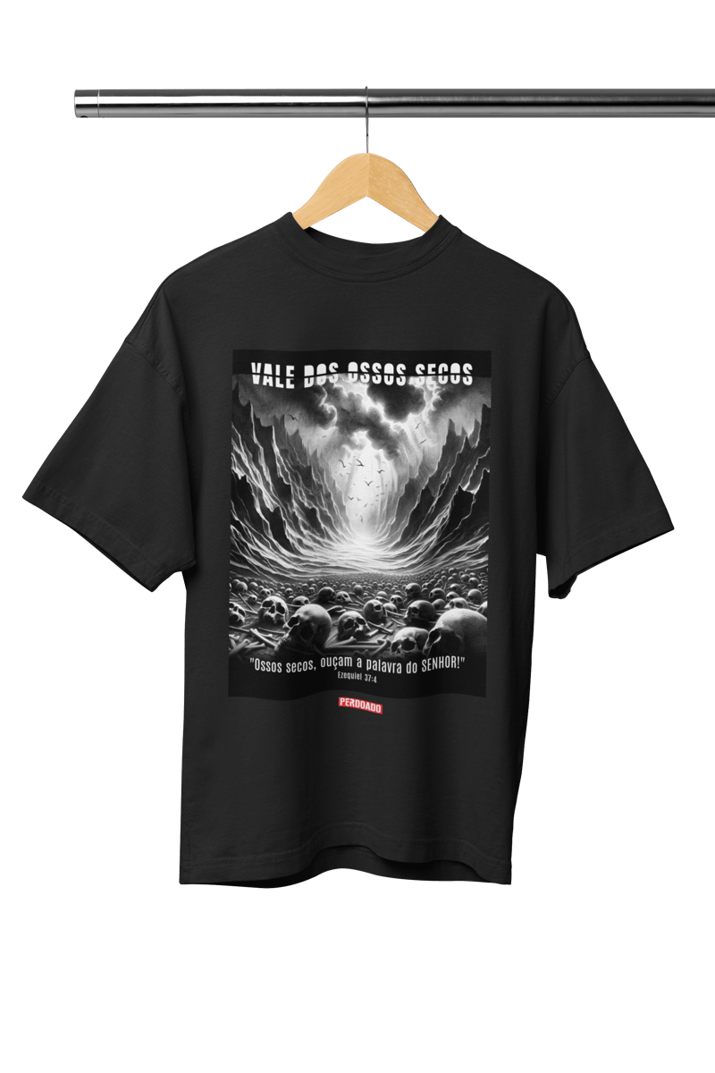 Nome do produto: 0005OS - Camiseta Oversized Ossos Secos