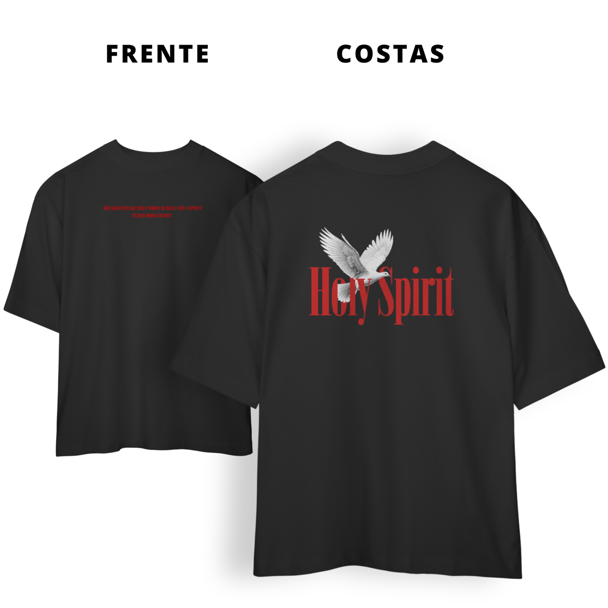 Nome do produto: 0004OS - Camiseta Unissex Holy Spirit