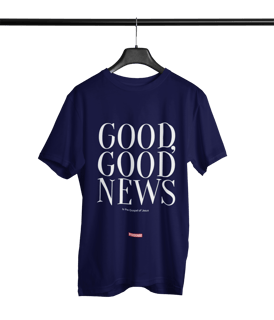 Nome do produto 0010 - Camiseta Unissex Good News