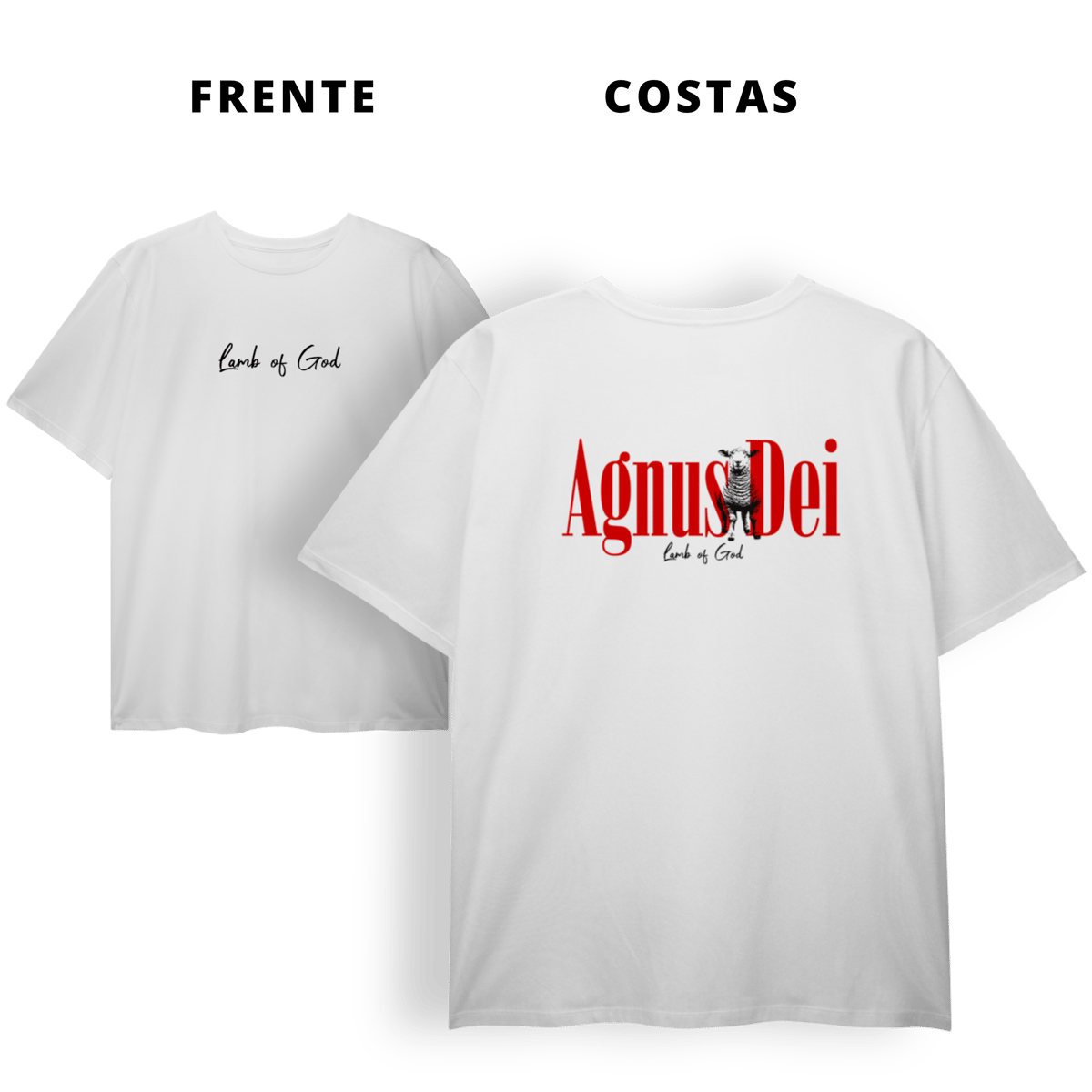 Nome do produto: 0066PS - Camiseta Plus Size AgnusDei