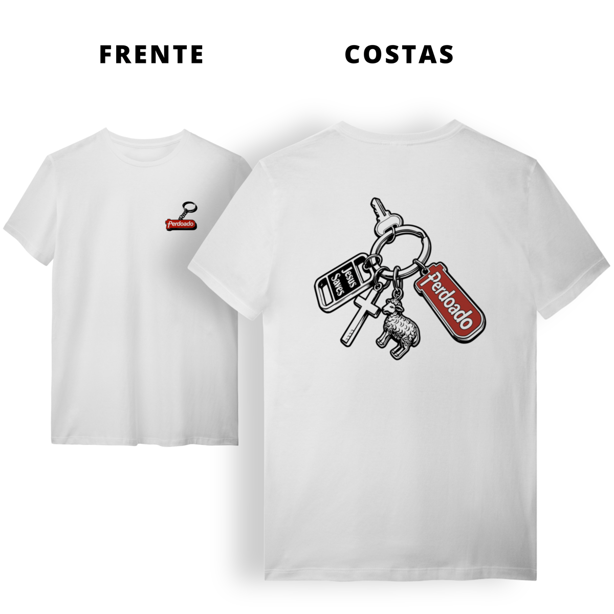 Nome do produto: 0075 - Camiseta Unissex Chaveiro