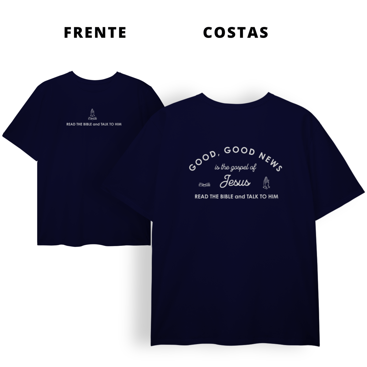 Nome do produto: 0010PS - Camiseta Plus Size Good News