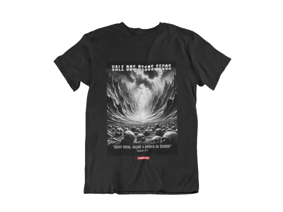 0005PS - Camiseta PlusSize Ossos Secos
